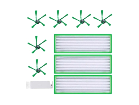 10 cepillos de repuesto de filtro para Robot aspirador Vorwerk Kobold VR200 VR300