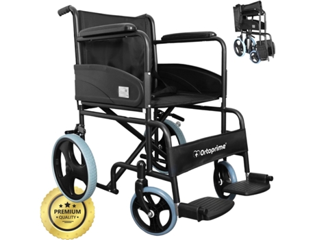 Silla de Ruedas Plegable Ortopédica para Adultos ORTOPRIME