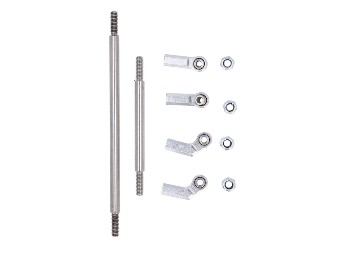 Kit De Varillaje De Servo De Dirección Rc De 104 Mm Para Coche Modelo Vp F10 A Escala 1/10 Con Junta Plateada De 7 Mm