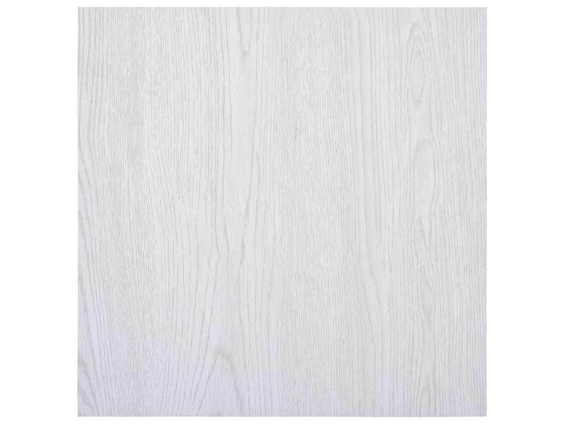 Lamas Para Suelo Autoadhesivas Pvc Blanco 5,11 M²