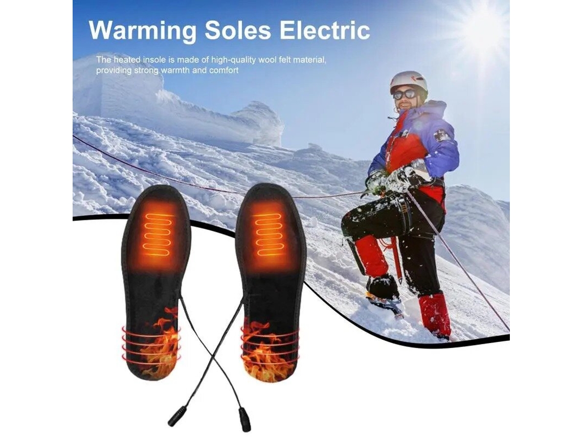 45-46tengoo Plantillas Térmicas Recargables Por Usb Impermeables Para Invierno Ideales Para Motociclismo Ciclismo Esquí Y Senderismo