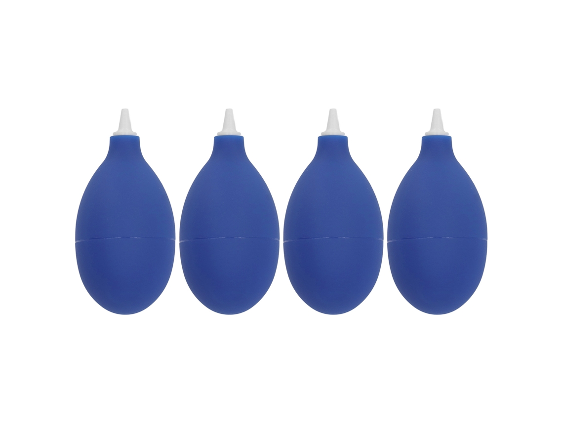 Soplador De Polvo De Goma Portátil Potente De 4 Piezas Con Válvula De Retención Para Lentes De Teléfono Azules