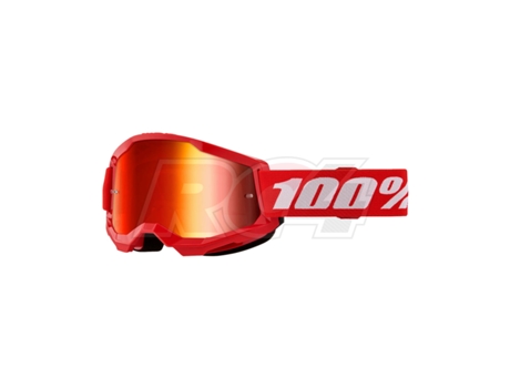 Gafas 100% Strata 2 Red Offroad Roja Espejada
