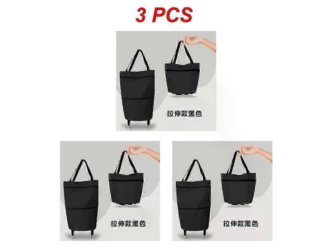 Bolsa de compras plegable, carrito con ruedas, organizador de verduras, portátil. GOKOCO