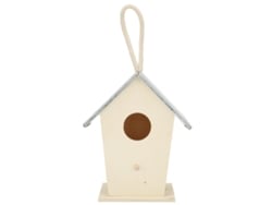 Casita de pájaros de madera colgante | MARCA