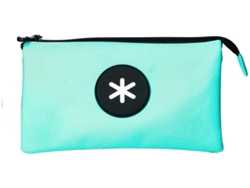 Bolso escolar portatodo ANTARTIK triple cremallera color menta 220x30x120 mm
