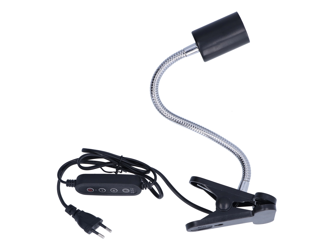 HYMNORA Soporte para Lámpara de Calor para Reptiles - Soporte para Lámpara de Baño con Función de Temporizador E27 Enchufe UE 220V
