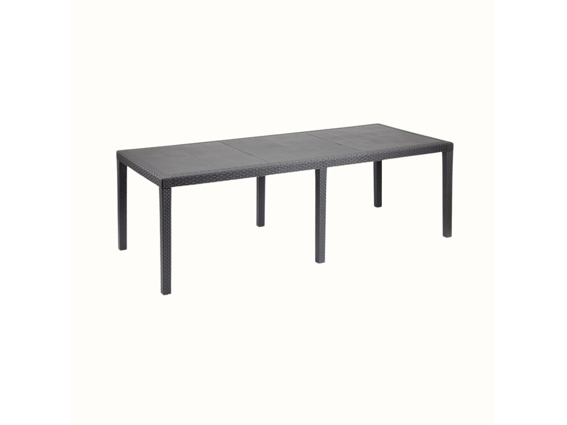 Mesa Queen Extensible IPAE-PROGARDEN Antracite (150-220x90 cm)