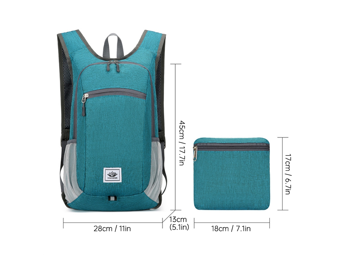Mochila Ligera, Plegable E Impermeable Para Viajes, Senderismo, Ciclismo Y Uso Diario - Unisex