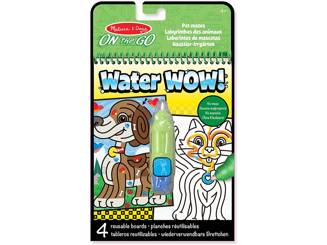 Jogo de Mesa MELISSA & DOUG Water Wow! Pet Mazes (3 Anos)