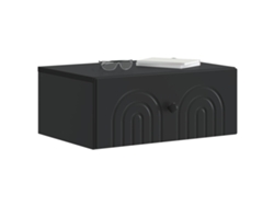 Maison Exclusive - Mesita De Noche De Pared 2 Pcs Negro 49 X 34,5 X 20 Cm