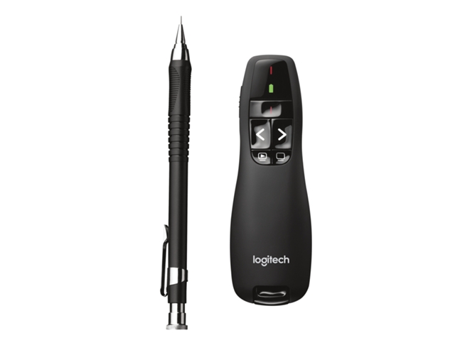 Presentador LOGITECH R400 Negro Inalámbrico (Con Laser)
