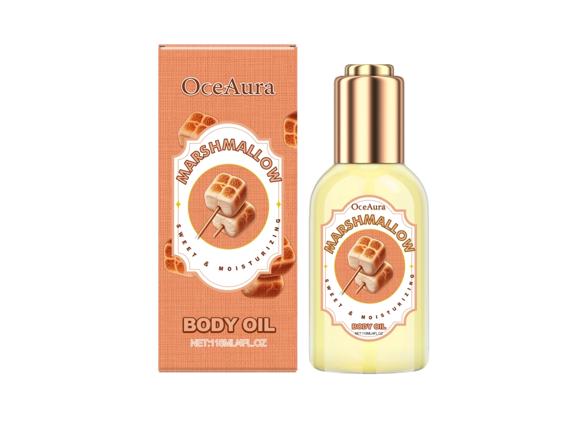Aceite corporal hidratante con aroma a algodón de azúcar