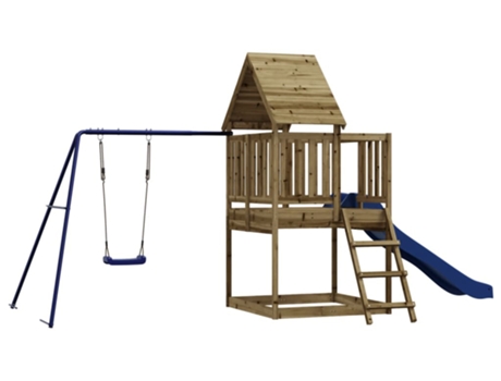 Parque Infantil De Exterior VIDAXL Marrón Madera