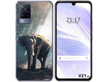 Carcasa Vivo V21 5G TUMUNDOSMARTPHONE Elefante Multicolor