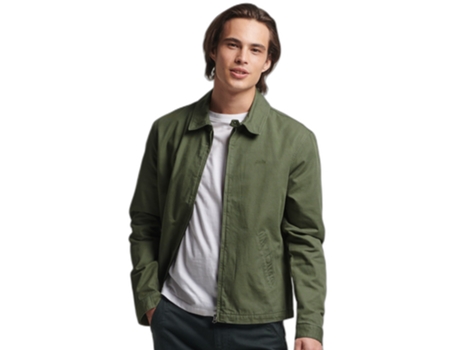 Abrigo para Hombre SUPERDRY (XXL - Algodón - Verde)