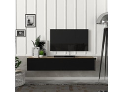Mueble de TV [EN.CASA] Toivakka (135 x 31 x 25 cm - Aglomerado - Marrón)