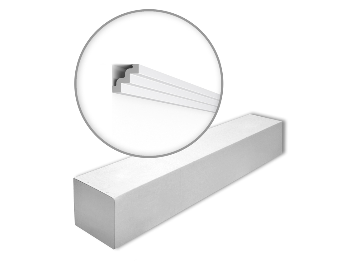 Cornisa de techo NMC ST3-caja-10 Moldura NOMASTYL 1 caja con 10 piezas