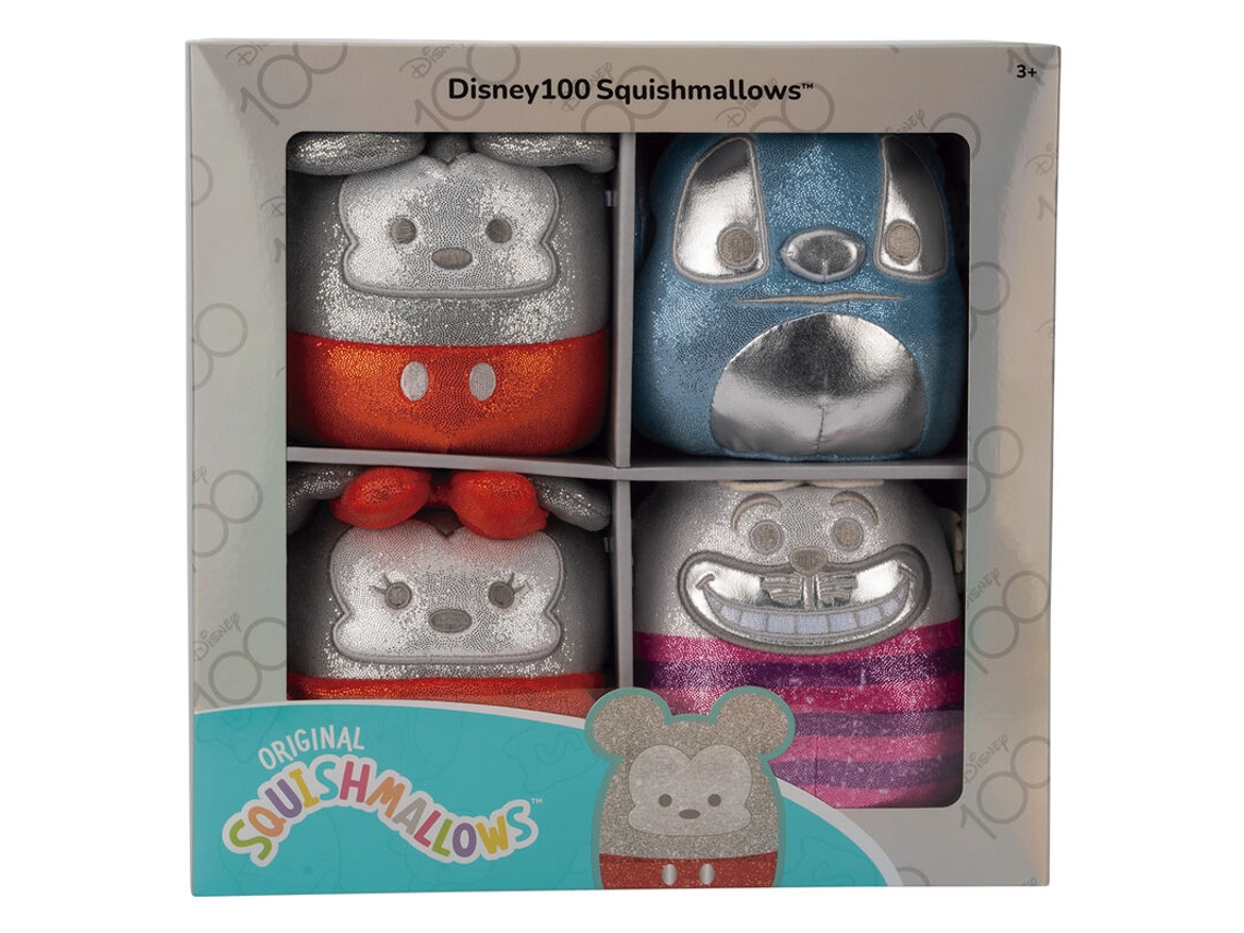 Pack de 4 peluches Squishmallows de Disney de 12 cm B.active