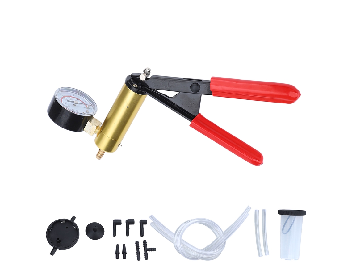 Kit De Bomba De Vacío Portátil Para Prueba Y Purga De Frenos Automotrices Con Accesorios