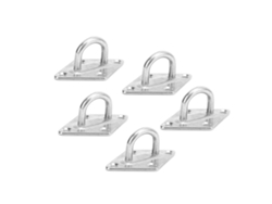 2026-10 Piezas Hebilla De Puerta Acero Inoxidable Accesorio De Toldo Hanging Eye Plate Hebilla Fija M5