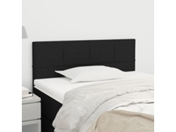 Cabecero De Tela Negro 80x5x78/88 Cm