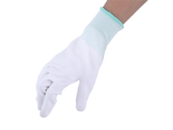 Guantes Antiestáticos Antideslizantes Con Revestimiento De Pu En La Palma Y Los Dedos Para Trabajadores De La Electrónica (m)