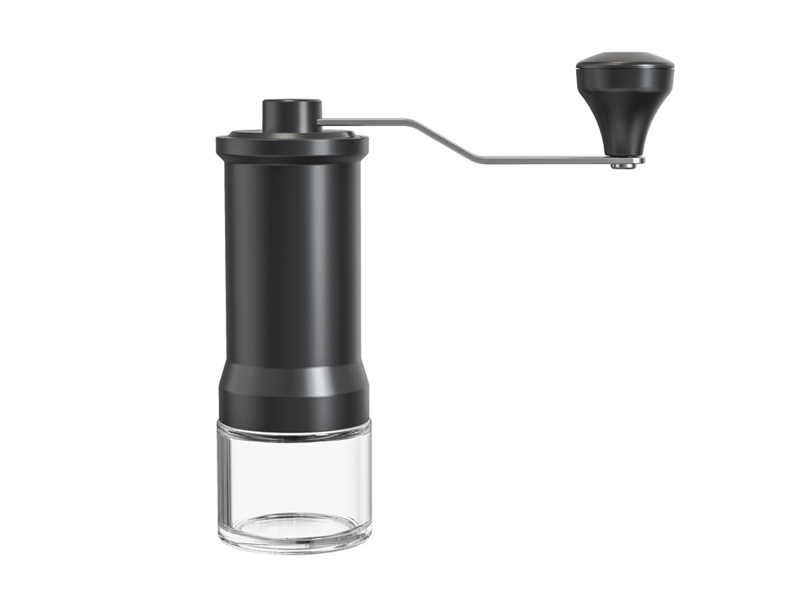 Molinillo De Café Manual Con Tamaño De Molienda Ajustable - Mango Extendido De Acero Inoxidable - Base De Vidrio Templado Para Un Espr