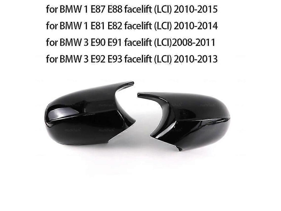 Espejo Retrovisor Estilo M Para Casco Bmw E90 E91 E92 E93 E81 E87 E82 Negro Lci, Material Abs, Certificado Cc