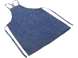 Delantal De Cocina Unisex De Mezclilla Gruesa Con Bolsillo, Talla Única, Resistente Al Desgaste, Lavable, Para Cocina.