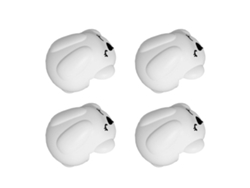 4 Protectores De Esquinas De Muebles De Silicona Suave, Diseño De Muñeca Bebé Gris, Diseño Seguro