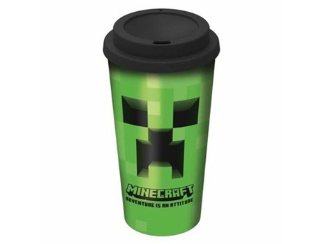 Vaso Con Tapa Minecraft (520 Ml)