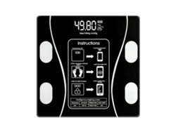 Sstrwgood Báscula Inteligente De Salud Con Bluetooth Para Análisis De Grasa Corporal, Peso Digital Para Hogar (negro) - Para Hombre Y Mujer