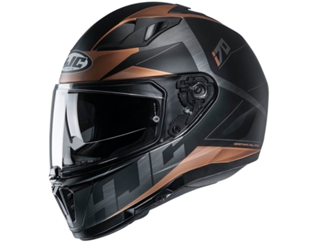 Casco HJC i70 Eluma Color Mate- Negro y marrón Talla L