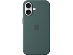 Funda APPLE Silicone Case con MagSafe para iPhone 16 (Lake Green)