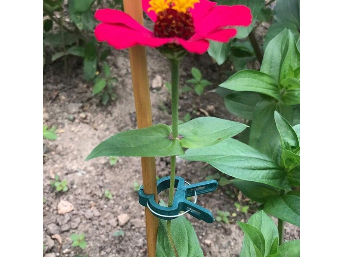 Soporte para plantas de jardín Vayotoy con clips