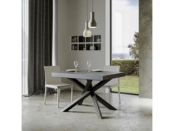 Mesa extensible 90x130/234 cm Volantis Premium Cemento estructura Antracita ITAMOBY