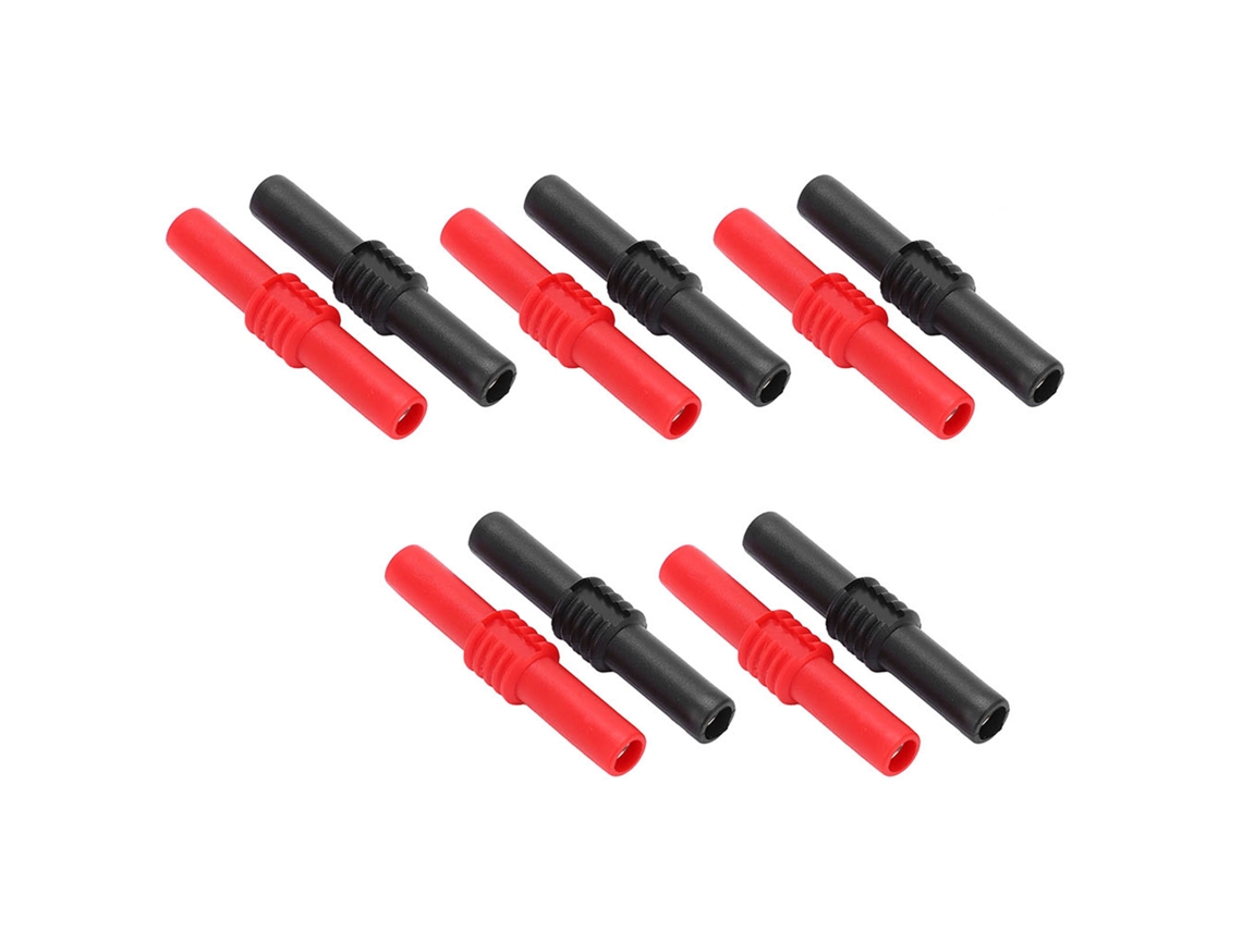 10 Unidades De Acopladores De Enchufe Banana U22 De 4 Mm Con Extensor De Pvc De 42 Mm Para Pruebas Eléctricas.