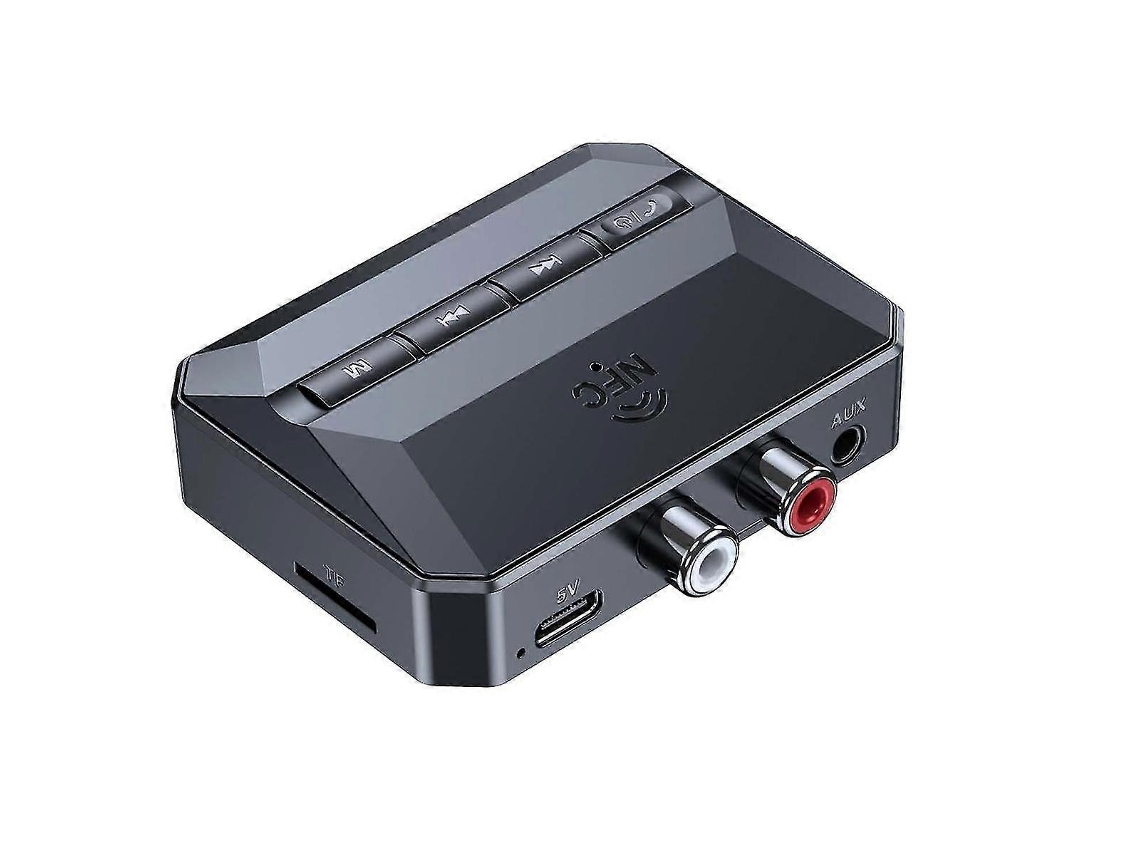 Receptor Bluetooth NFC, adaptador auxiliar Bluetooth 5.3 para coche, receptor de audio inalámbrico para estéreo doméstico/Rosewell