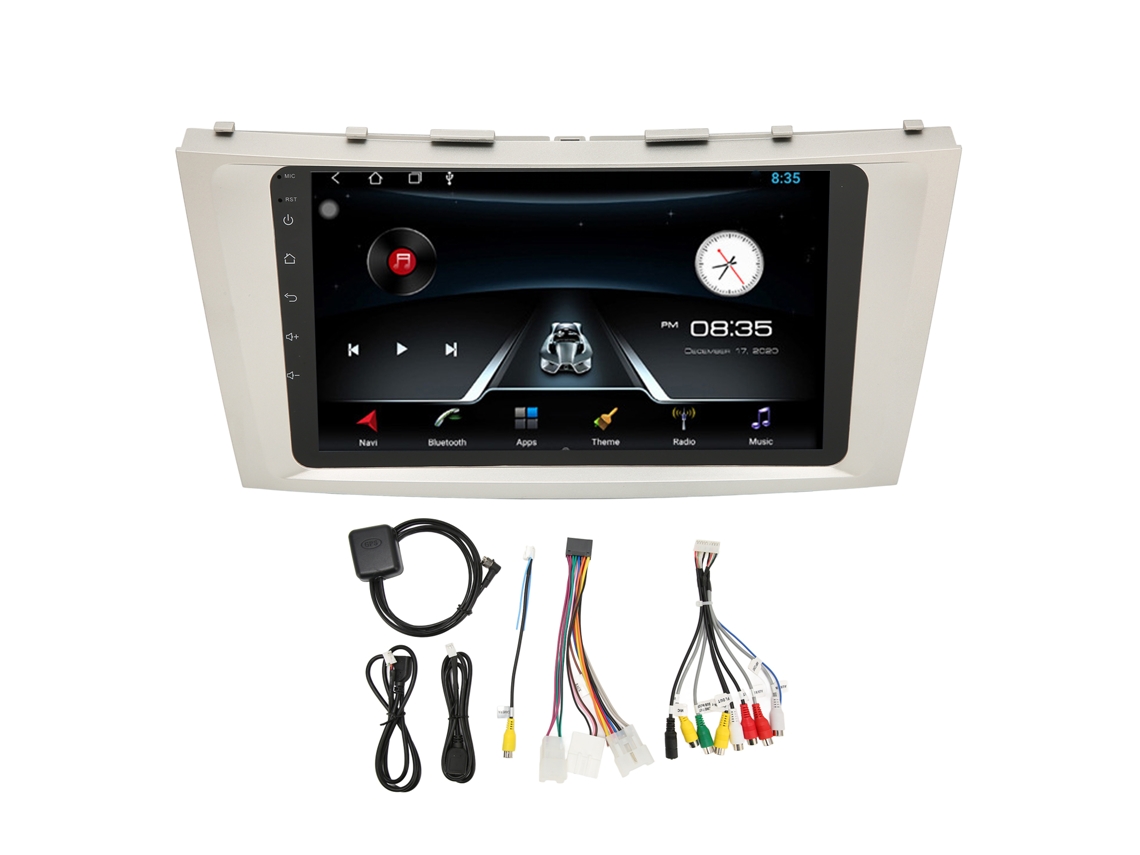 Radio estéreo para coche, reproductor multimedia, pantalla táctil de 9 pulgadas, GPS, wifi, cámara de respaldo de repuesto para C