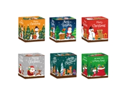 Cajas de regalo navideñas 3D, para dulces y galletas, papel TRUYUETY
