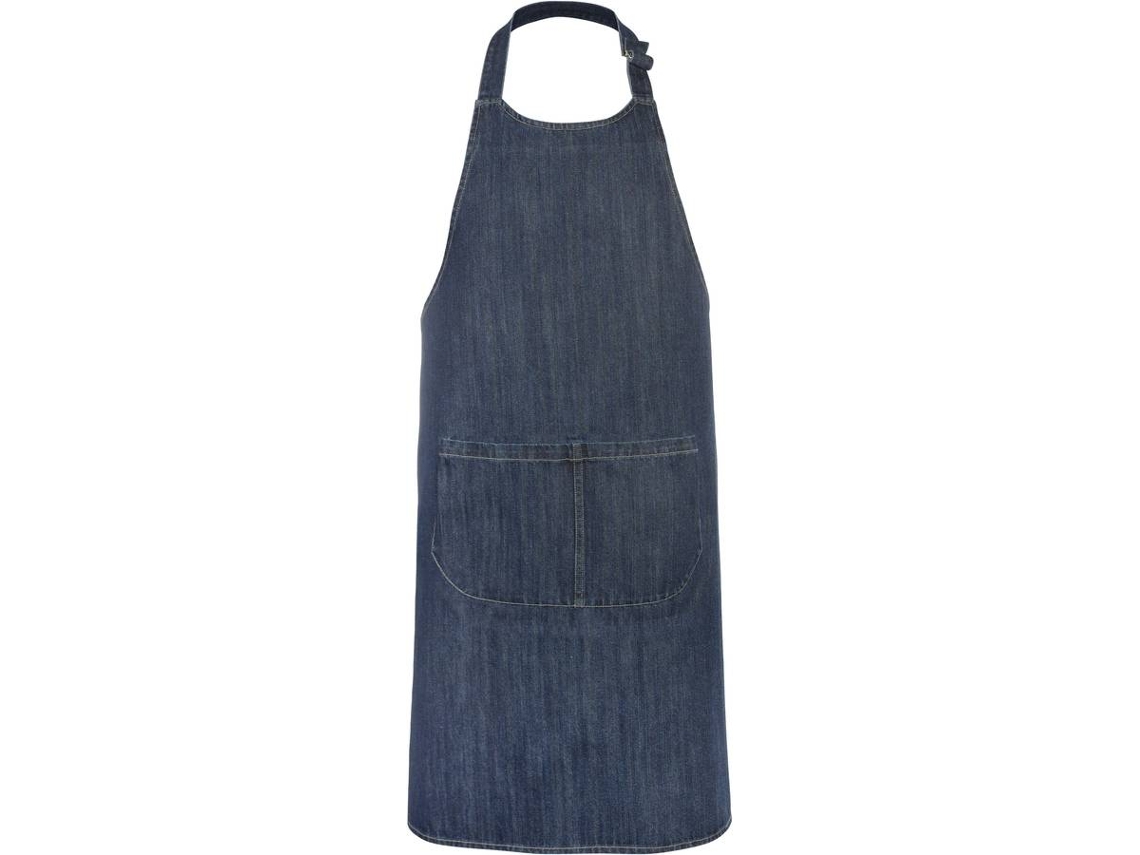Delantal KARIBAN Bolso Largo (Azul - Algodón - 90 x 31.5 cm)