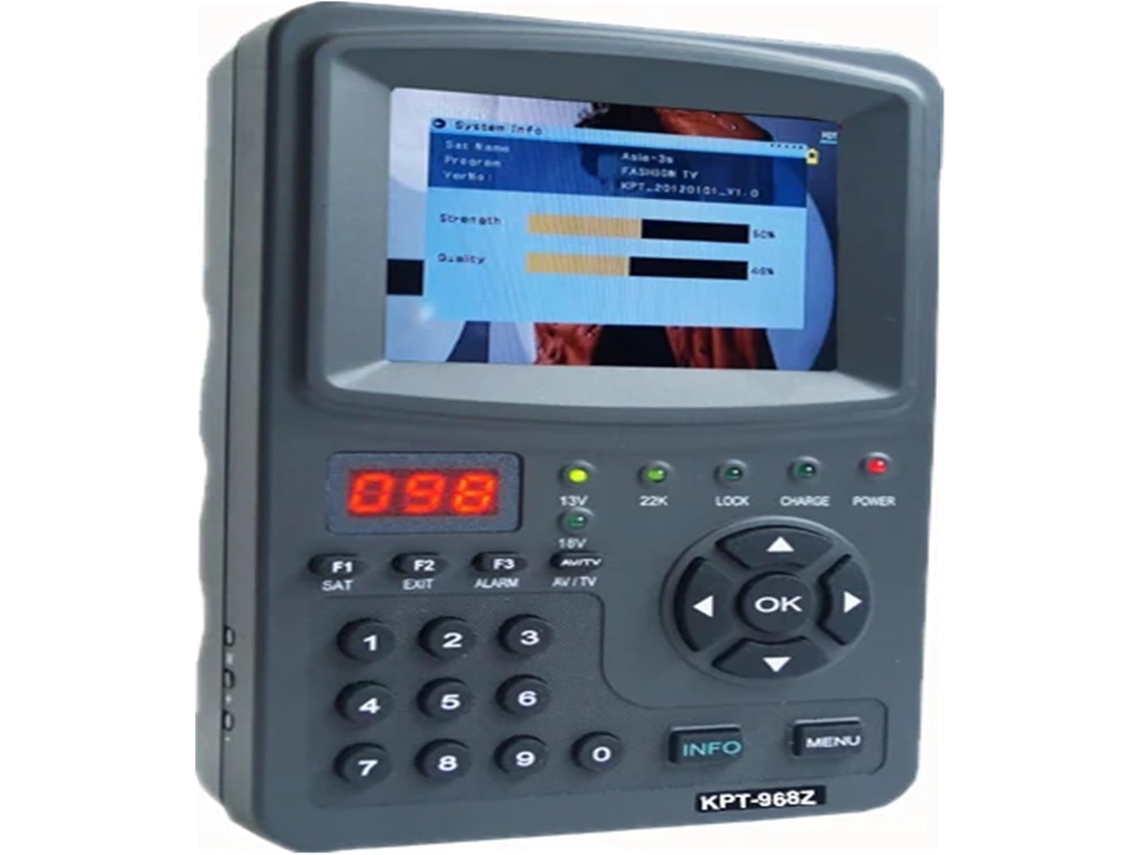 Detector De Satélite Digital Kpt-968z, Pantalla Led Tft De 3,5 Pulgadas, Detector