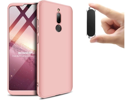 Carcasa y Soporte Xiaomi Redmi 8 Slim armor 360º Rosa