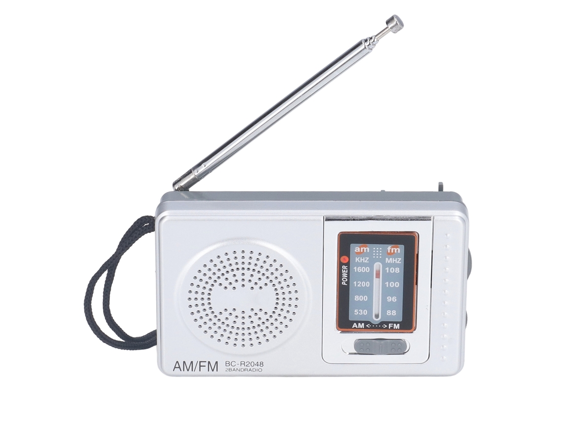 Radio portátil AM/FM 2026yncm con batería, material plástico impermeable, receptor para entretenimiento al aire libre BC r2048
