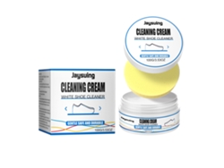 Crema de limpieza eficaz para zapatos blancos.