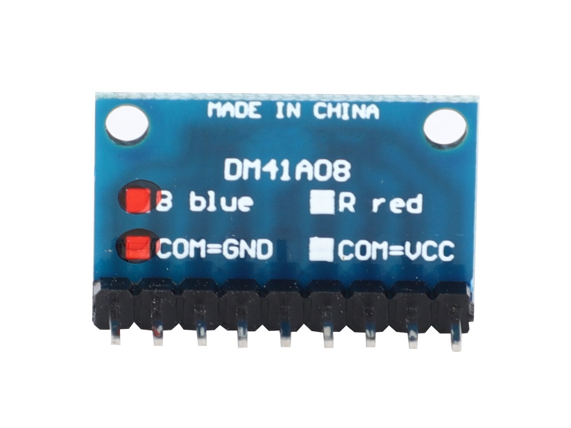 Kit 4 Módulos Led Azul Catodo Común Con Pin Para Placa De Ensayo, Impresora 3d Y Mcu Arm 3-24v