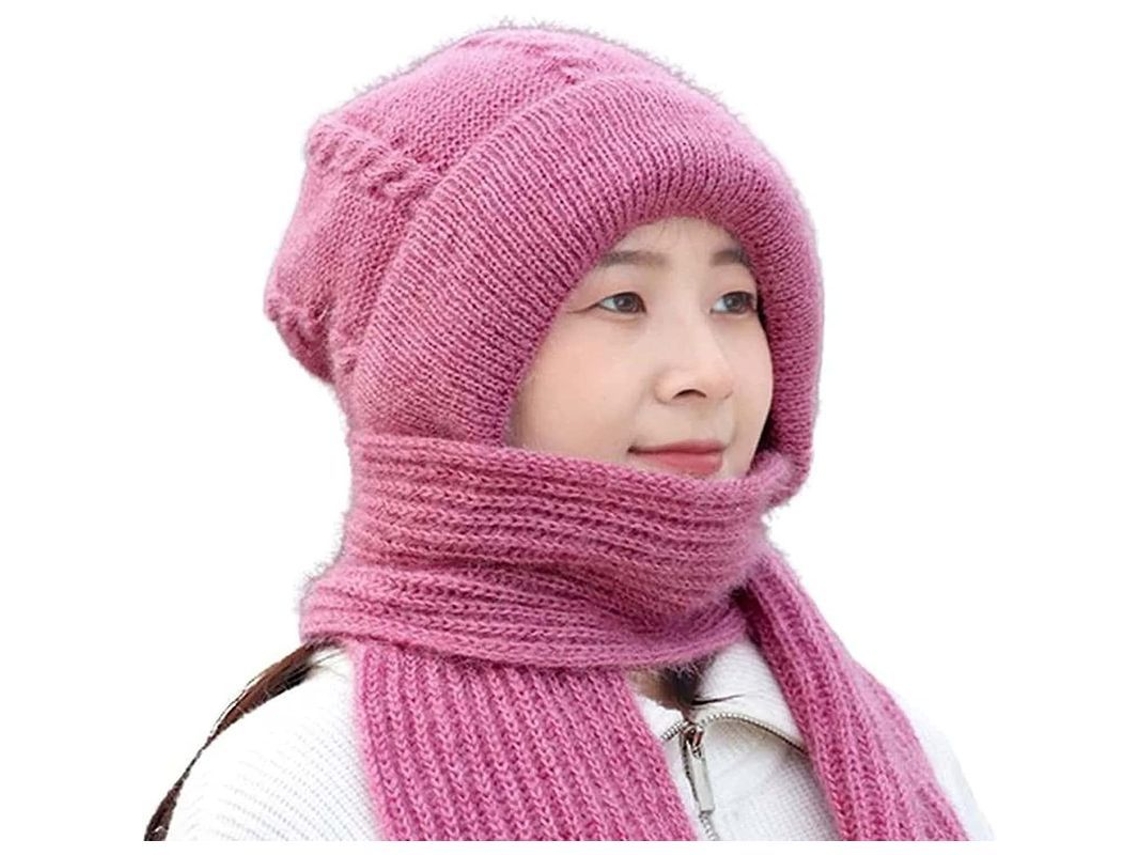 2026-gorro Bufanda Integrado Antiviento Con Protección De Orejas Para Invierno, Calientito Y Suave, Talla Elástica 52-65cm