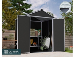 CANOPIA Rubicon Caseta de Jardín de Policarbonato 154X185X217 cm Gris Oscuro