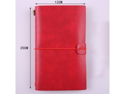 Cuaderno/diario de viaje retro largo y creativo Mdug (a,a6)